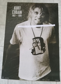 NIRVANA-KURT COBAIN-1967-1994-TEETH SHOWN POSTER 24 1/4 X 35 IN.