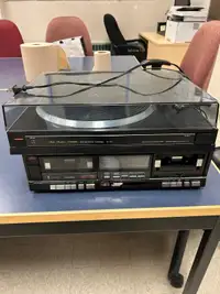 Fisher Studio Standards double cassette tape and turntable 