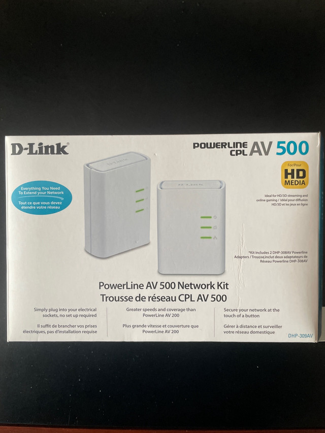 D-Link AV500 Powerline CPL   Network Kit  HD Media dans Réseaux  à Longueuil/Rive Sud