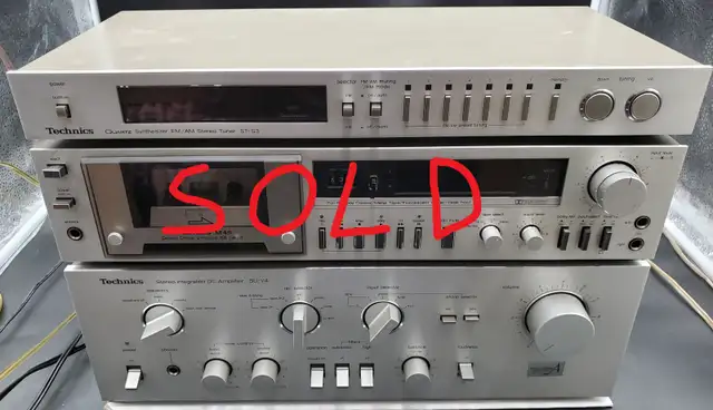 VINTAGE TECHNICS SYSTEM SU-V4 AMP & ST-S3 TUNER in Stereo Systems & Home Theatre in Markham / York Region - Image 2