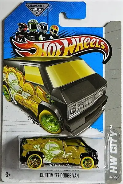 Hot Wheels 1/64 scale Custom 1977 Dodge Van diecast new sealed, $7 each. Pickup in north Ajax, shipp...