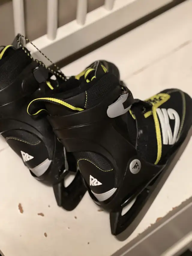 K2 Black Lime Kids Inline Skates Adjustable Sz 5-8 Youth Skates in Skates & Blades in Ottawa - Image 4