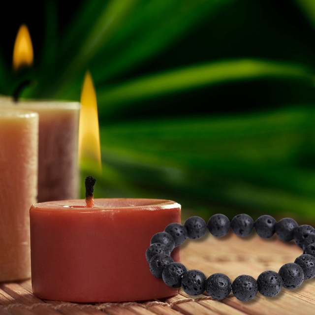 Natural Healing Pure Volcanic Stone Stretch Bracelet in Health & Special Needs in City of Toronto - Image 3