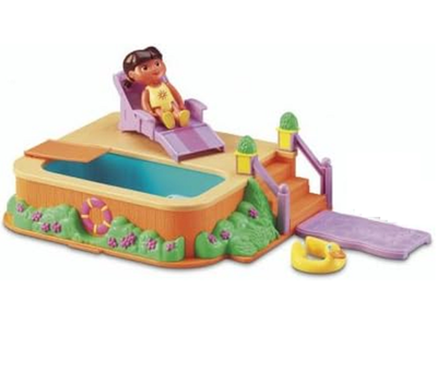 Fisher-Price Dora's Talking Pool and Deck Play Set, View more