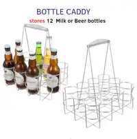 Bottle Rack, Carry Basket for Beer, Milk, Drinking Bjottles