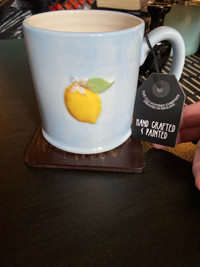 Lemon Hand Crafted Mug by The Old Pottery Company 