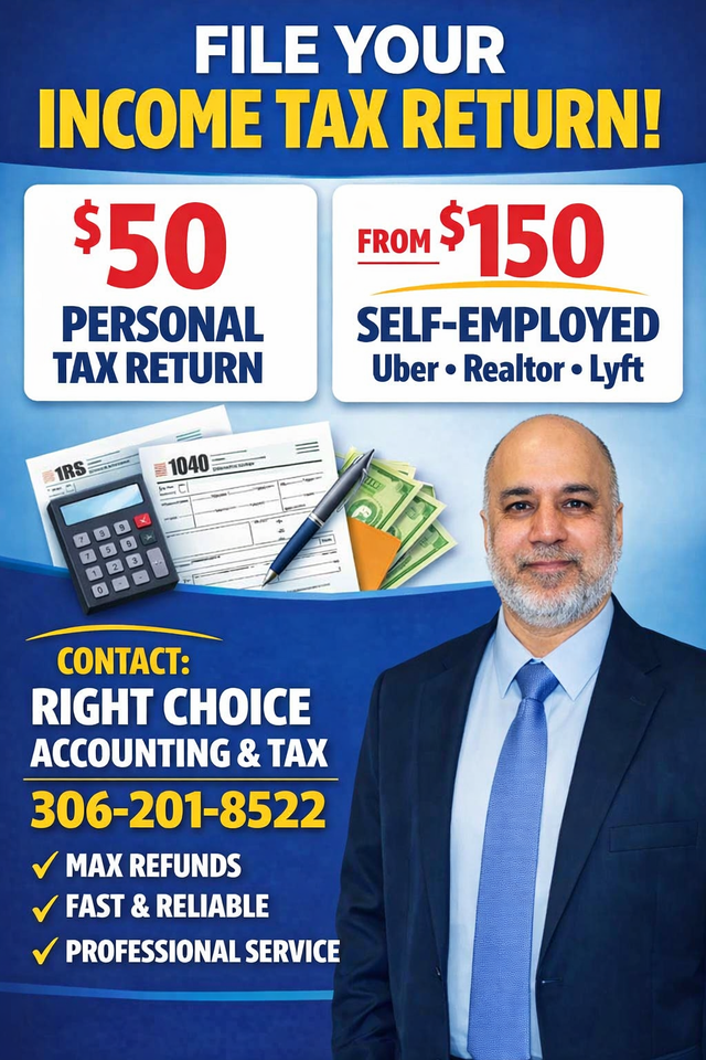 $50 Personal Tax Return – Book Today!