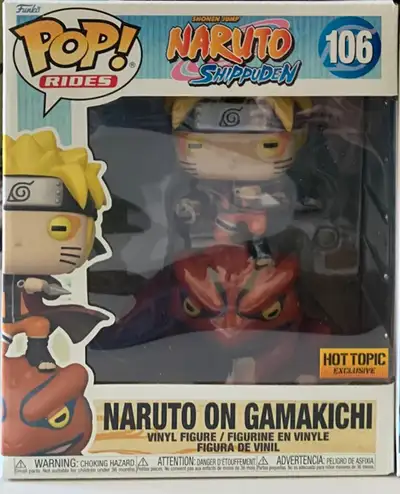Naruto Baryon Mode $45 Naruto on Gamakichi $50 Anbu Itachi Chalice $30, SE $25 Might Guy $15 Gaara $...