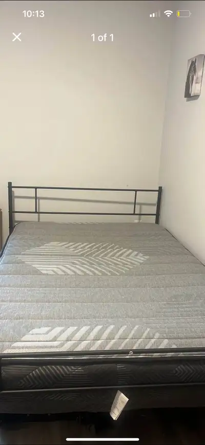 double bed frame and mattress , View more