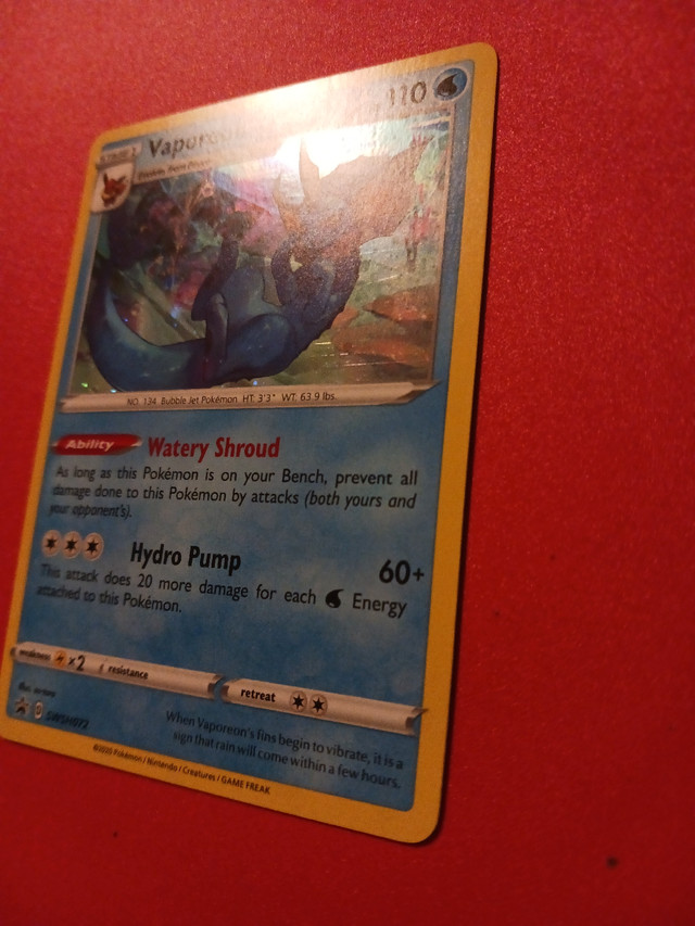 Vaporeon Holo Black Star Promo in Toys & Games in City of Halifax - Image 4