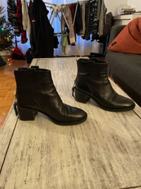 Chaussures femme hiver noires en cuir Geox - Giulila