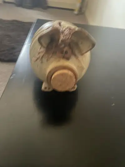 New clay piggy bank 780-679-8102, View more