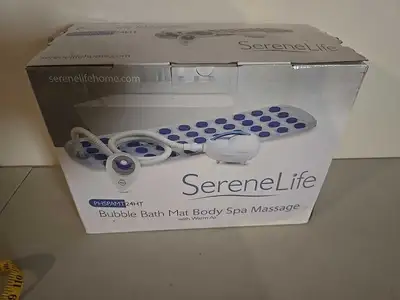 Améliorez vos moments de bain avec ce tapis de bain à bulles SereneLife, conçu pour un massage corpo...