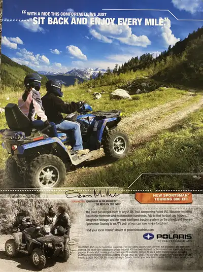 «Thé world’s toughest ATVs. » Dimensions : 8 inches wide by 10 3/4 inches high. In excellent conditi...