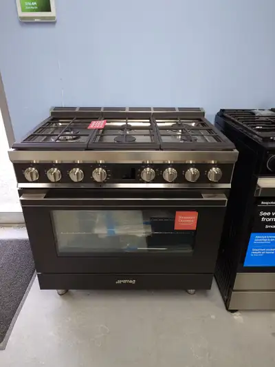 Smeg "36" Slide-In Dual-Fuel Range - MARCH BREAK SALE‼️, View more