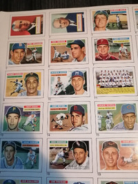 1956 Topps Baseball mini set 1-340 in full sheets