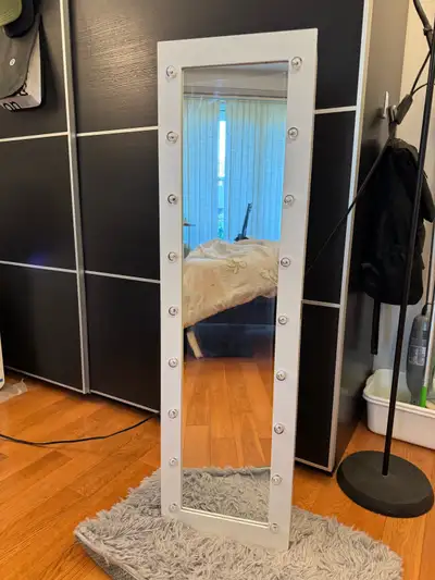 Brand New Full-Length Mirror with LED Lights & Storage, View more