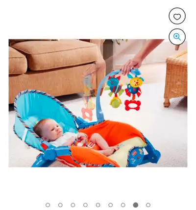 Great baby item! In good condition. Unfortunately a puppy chewed on the edge of the mobile piece and...
