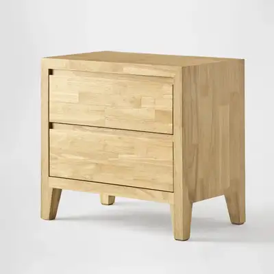 Silk & Snow Nara 2 drawer nightstands x2, View more