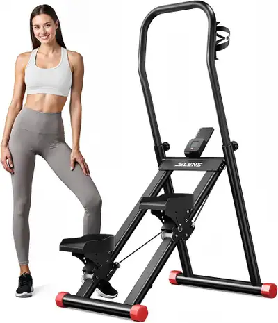 JELENS Vertical Stair Climber – Full-Body Fitness Machine, View more