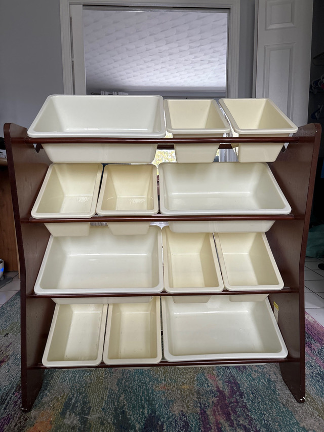 Toy organizer with 12 bins in Bookcases & Shelving Units in Fredericton