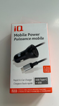 IQ Mobile Charger USB Type-C + USB