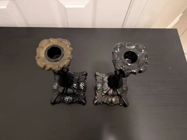 Silver plated tall candlesticks, taper candle holder in Home Décor & Accents in Ottawa - Image 4