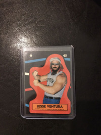 Jesse Ventura sticker wrestling card