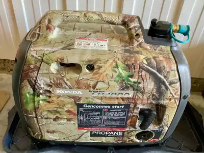 This generator has been converted from gas to propane. It will run on PROPANE ONLY. The Honda Super...