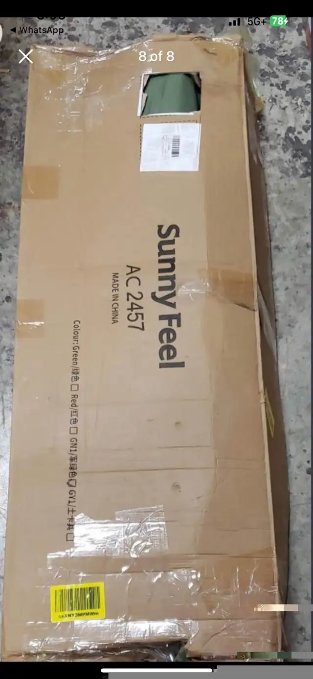 2* SunnyFeel Camping Rocking Chairs for Adults, Outdoor Folding  in Patio & Garden Furniture in Hamilton - Image 9