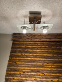2 Ceiling Light pendants with LED bulbs