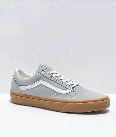 Vans old skool grey white gum sole - Mens size 9, View more