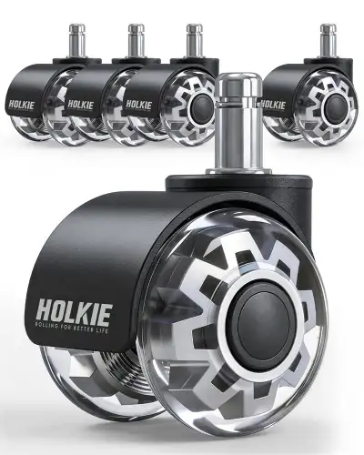 HOLKIE Office Chair Wheels 2" – Set of 5, View more