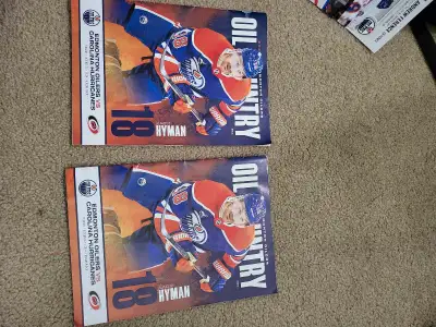 Oilers vs Canes October 22nd 2024 Game Flyer Mint Condition, View more