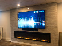 100" electric fireplace