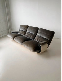 Retro Michel Ducaroy 3 seater Marsala sofa for Ligne Roset, 70s