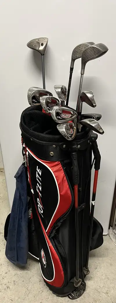 Complete men’s right-handed Top-Flite golf set/bag, View more