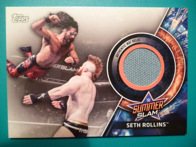 WWE Relic Topps Cards - Seth Rollins Balor Ziggler Elias Swann in Arts & Collectibles in Peterborough
