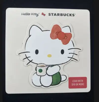 STARBUCKS HELLO KITTY Gift Card - Limited Edition - Brand NEW!!, View more
