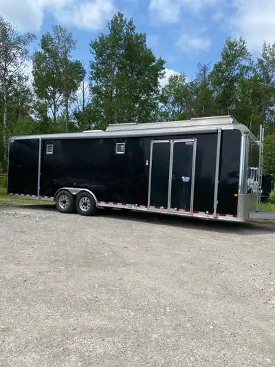 Selling 2011 Royal 30’ enclosed car trailer. Comes with air conditioning unit in the roof, has 20’ a...