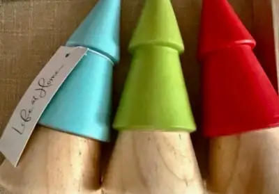 Brand new assorted wood trees$2 each retail$10 plus tax, View more