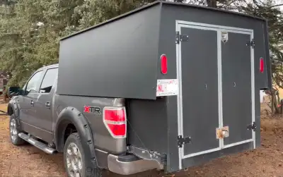 Custom built topper for sale. My truck broke down so it’s currently in the back of a friends truck w...