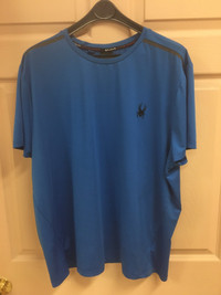 Spyder Active Wear XL XXL Blue Tshirt