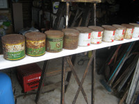 Old Well-Worn Tobacco Tins