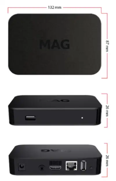 MAG 322W1 Streaming TV box, View more