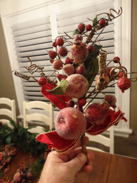 4 Plump Red Berry Christmas Bouquets $17/all