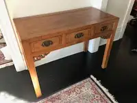 Hall table with three drawers