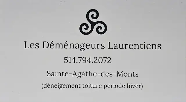 Moving company in Sainte-Agathe 125$/h62863718140033121