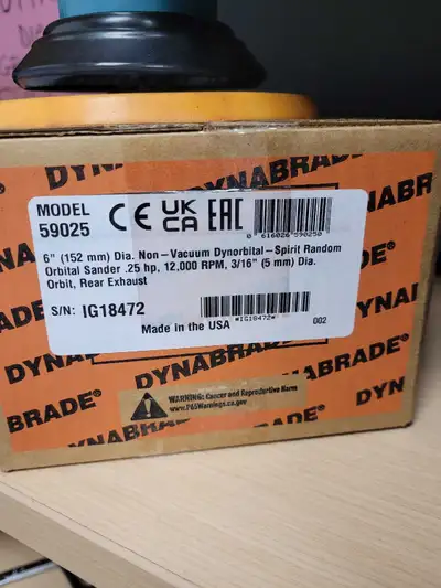 new Dynabrade orbital sander, View more