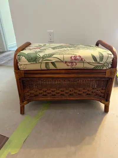 Rattan Ottoman, View more